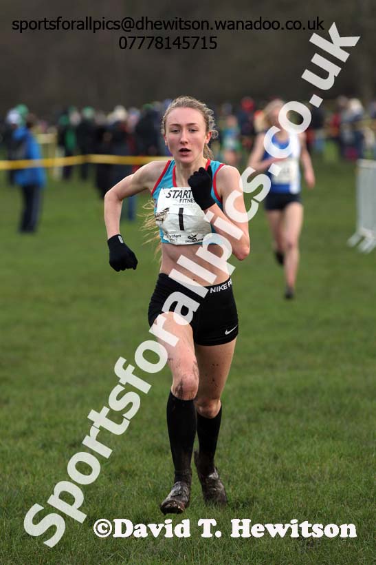 Womens under-17 Northern Cross Country Champs., Witton Park, Blackburn. Photo: David T. Hewitson/Sports for All Pics
